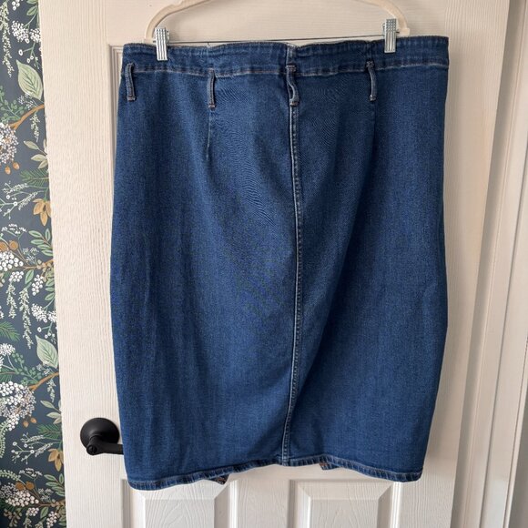 Addition Elle Asymmetrical Demin Skirt - Picture 3 of 6